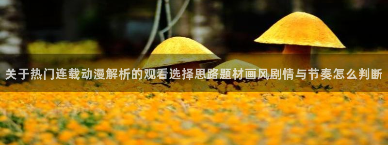 医里番动漫在线观看:关于热门连载动漫解析的观看选择思路题材画风剧情与节奏怎么判断配图