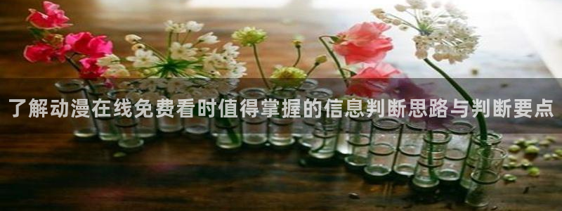里番动漫在线动漫观看：了解动漫在线免费看时值得掌握的信息判断思路与判断要点配图